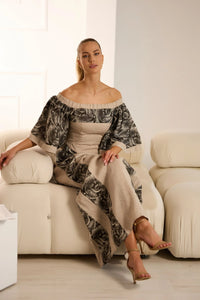 Dolce Elegant Linen Skirt Set
