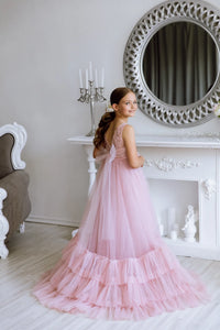 Stefania tulle flower girl dress
