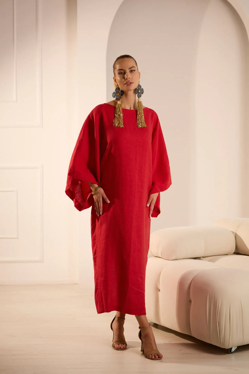 Accent Elegant Linen Dress