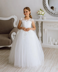 Liza lace flower girl dress
