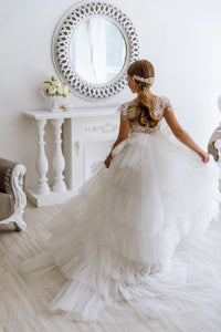 Liza lace flower girl dress