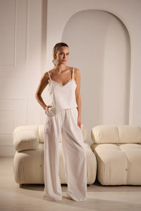 Illusion Elegant Linen Pants Set